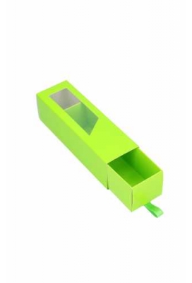 Macarondoosjes 1 Ladeboxje Groen Glans 15.5x4.4x4.5cm 10stuks