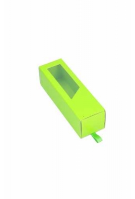 Macarondoosjes 1 Ladeboxje Groen Glans 15.5x4.4x4.5cm 10stuks