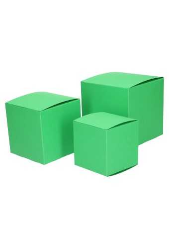 Kadodoosjes KrabBOX Gerecycled Groen 8x8x8cm 25stuks