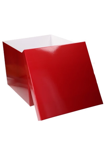 Luxe Geschenkdoos Torino Rood Glossy FSC® 20x20x15cm 20stuks