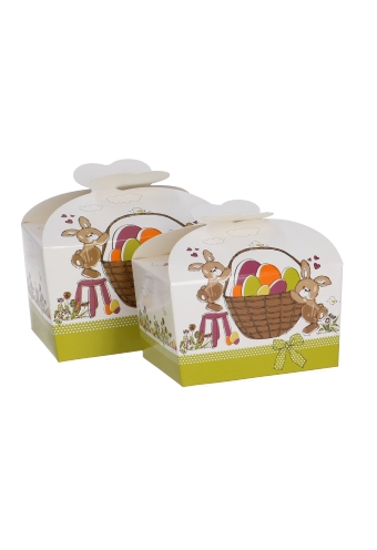 Bonbondoosjes Haas 250gram Met Vlindersluiting 9.5x7.5x6cm 25stuks