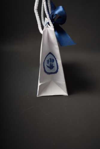 Kadotas Delfts Blauw Tegeltje Met Koord & Lintgleuf 16x7x15cm 10st