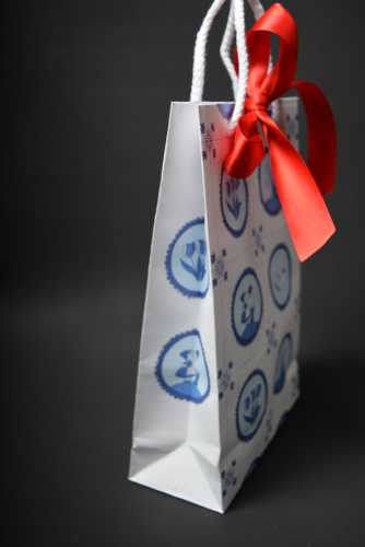 Kadotas Delfts Blauw Tegeltje Met Koord & Lintgleuf 16x7x25cm 10st