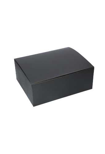 Geschenkdoos Delivery Box Zwart 30x24x12cm 435gram karton 10stuks