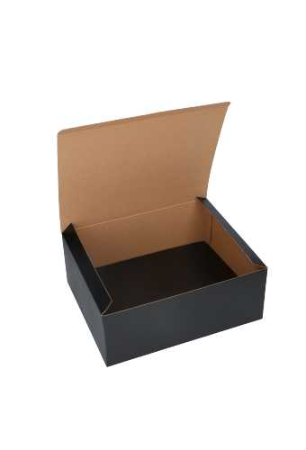 Geschenkdoos Delivery Box Zwart 30x24x12cm 435gram karton 10stuks