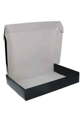 Luxe Verzenddoos Rolo Zwart Blinkend 27x38x6.5cm 25stuks