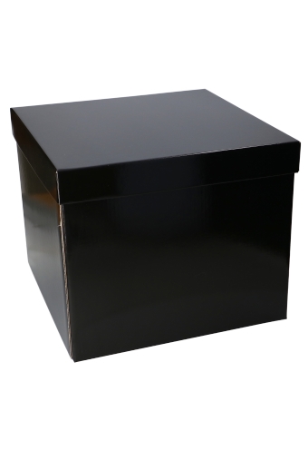 Luxe Geschenkdoos Torino Zwart Glossy 25x25x20cm Los Model