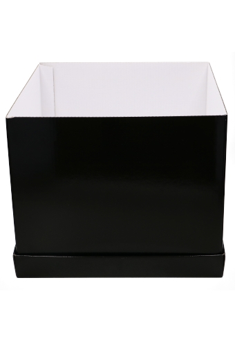 Luxe Geschenkdoos Torino Zwart Glossy 25x25x20cm Los Model