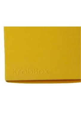 Kadodoosjes KrabBOX Gerecycled Geel 10x10x10cm 19stuks