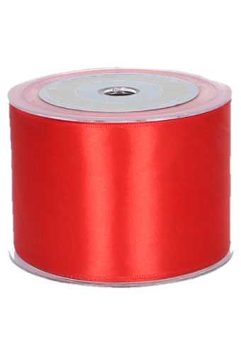 Satijn Dubbel Lint Extra Breed 70mm x 25 meter Rood