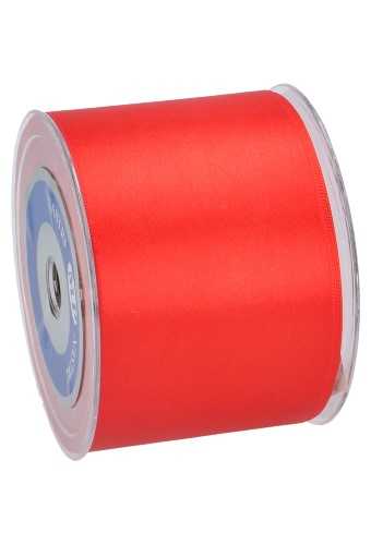 Satijn Dubbel Lint Extra Breed 70mm x 25 meter Rood