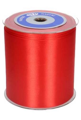 Satijn Lint Super Breed 100mm x 25 meter Rood Satijn Lint Super Breed 100mm x 25 meter Rood