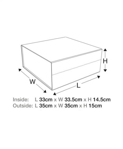 Luxueuze Magneetdozen Diamond & Satijn Koper 33x33.5x14.5cm 12stuks