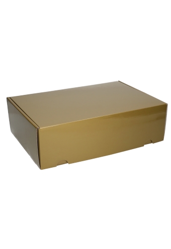 Luxe Verzenddoos Rolo Goud Blinkend 35x24x10.5cm