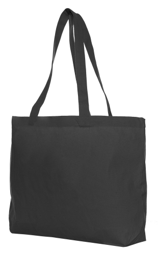 Canvas Bigshopper Zwart Met Hengsel 48x36x11cm 300grams 100stuks