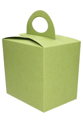 Paasdoosje Groen gerecycleerd Venster Hengsels Sokkel19x14x18.5cm 25st