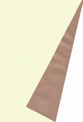 Cadeaupapier Dubbelzijdig Ivoor & Koper 80gram 50cm x 150m OP IS OP