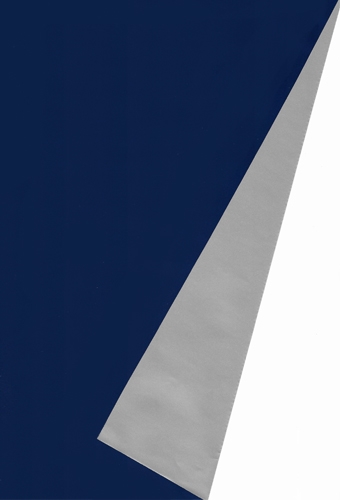 Cadeaupapier Dubbelzijdig Donker Blauw & Zilver 80gram 50cm x 150meter