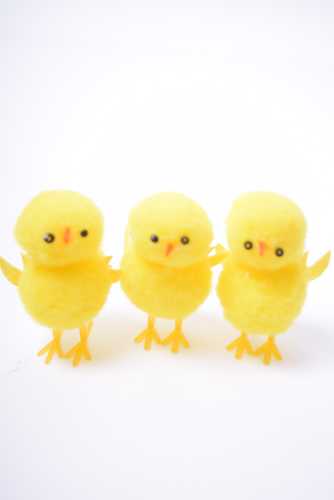 Chenille Tweety Kuikens Geel 5.2cm 36stuks op is op