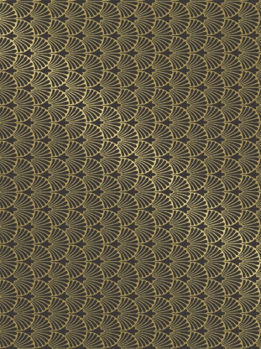 Cadeaupapier Coated victoria brown & gold 50cm x 200meter