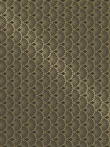 Cadeaupapier Coated victoria brown & gold 70cm x 200meter