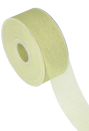 Geschenklint Naturel Polyester Delicate Groen 40mm x 25meter