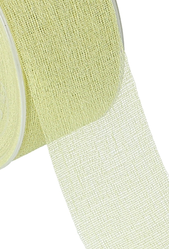 Geschenklint Naturel Polyester Delicate Groen 40mm x 25meter