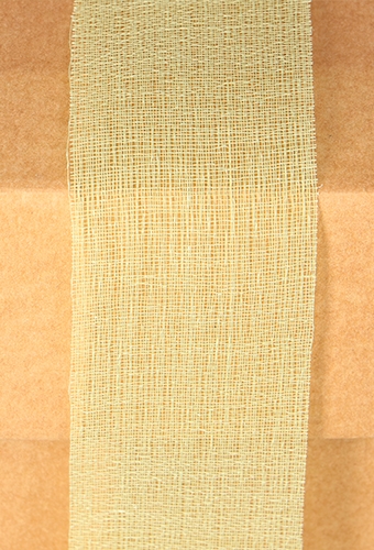 Geschenklint Naturel Polyester Delicate Groen 40mm x 25meter