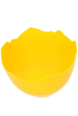 Eierschaal Geel Plastic 13cm 12stuks