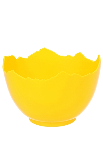 Eierschaal Geel Plastic 13cm 12stuks