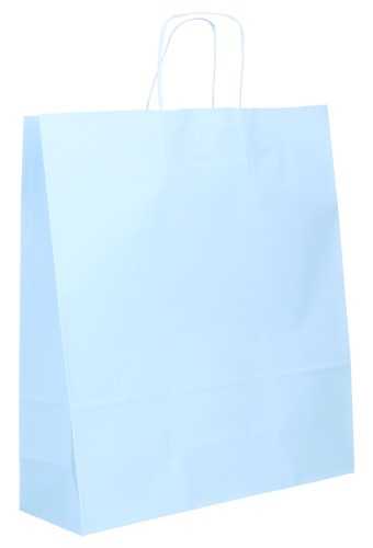 Papieren Draagtas Kassel Met Handvat L Blauw A3 36x12x41cm 50stuks