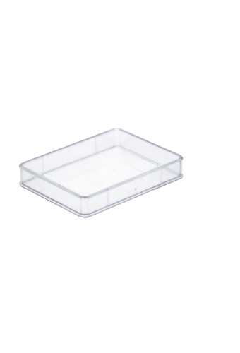 Rechthoekig transparant doosje 103x75x14mm 165 stuks