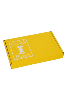 Brievenbusdoos Klep Vrolijk Pasen Wit A5 22x16x2.8cm 15stuks