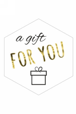 Etiketten Everyday Ruit A Gift For You 3.9x4.1cm 250stuks Etiketten Everyday Ruit A Gift For You 3.9x4.1cm 250stuks