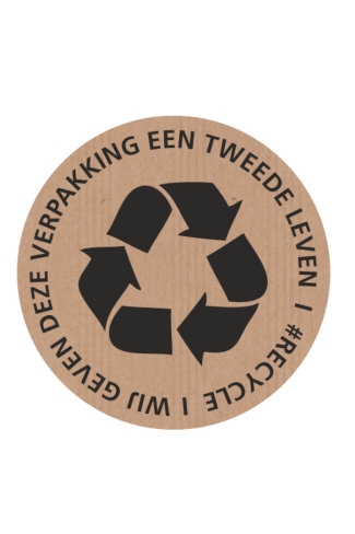 EtikettenRecycleKraft6cm250stuks