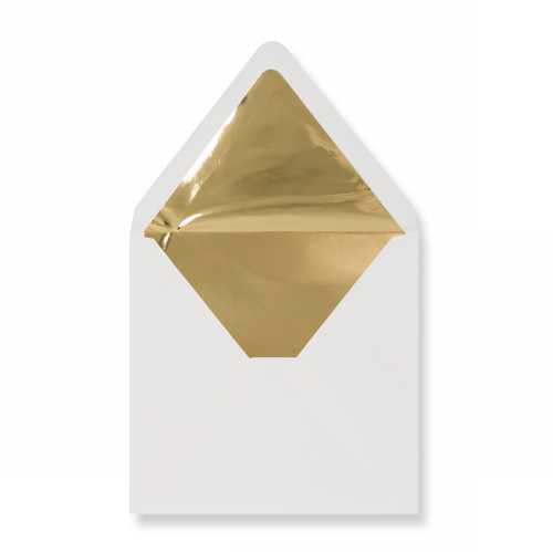 Luxe Enveloppen Dinant Creme & Goud 16x16cm 100stuks