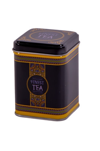 Blikken Finest Tea vierkant 50gam 6x6x6cm 24stuks