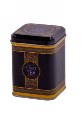 Blikken Finest Tea vierkant 50gam 6x6x6cm 24stuks