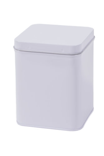 Blikken Blanco Wit 200gram 8.8x8.8x11.5cm 12stuks