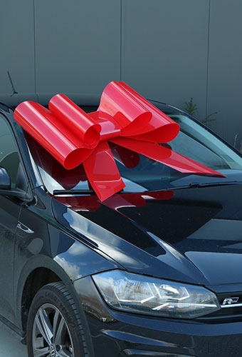 Megastrik Autostrik Toronto Rood 86x103cm