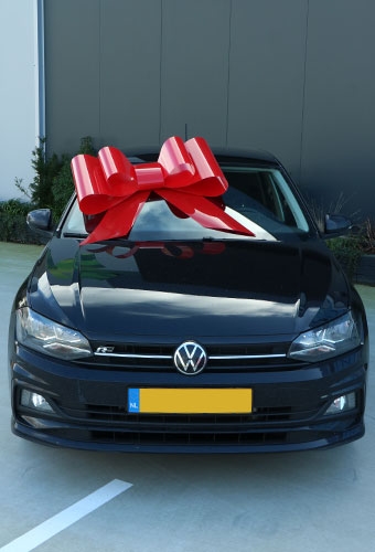 Megastrik Autostrik Toronto Rood 86x103cm