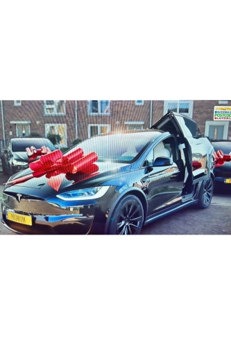 Megastrik Autostrik Toronto Rood 86x103cm