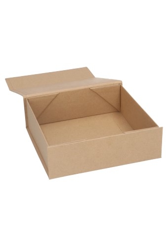 Luxe Magneetdozen New York FSC® Kraft Naturel 15x15x5cm 1200gr 25stuks