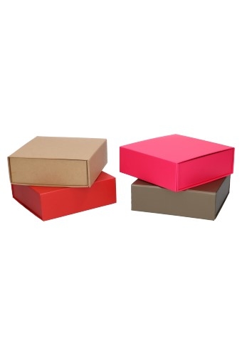 Luxe Magneetdozen New York FSC® Kraft Naturel 15x15x5cm Los Model