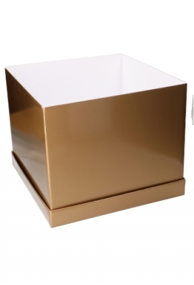 Luxe Geschenkdoos Torino Goud Glossy 35x35x30cm Los Model