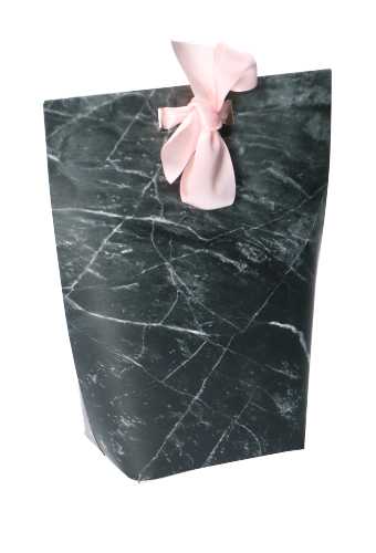 Cadeaubon + Kadozakje Thank You Marble Zwart & Lint 10.5x2.8x16cm 10st