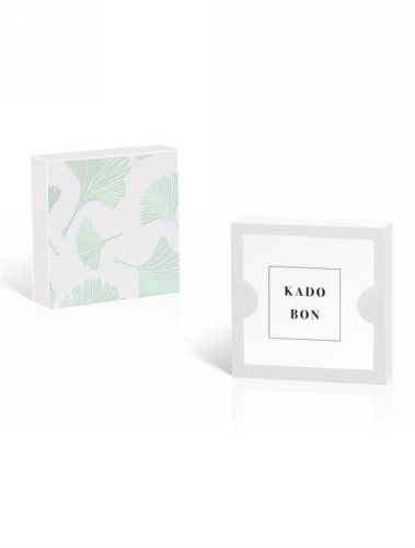 Kadobon + Kadodoosje Bene Ginko Mint 12x12x3cm 10stuks