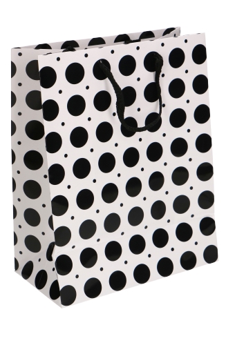 Kadotasjes Everyday Middel Dots & Black and White 18x10x23cm 12stuks