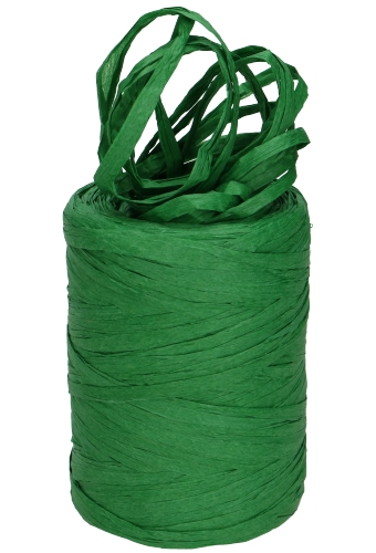 Raffia Papier Diep Groen  5 a 8 mm x 100 meter