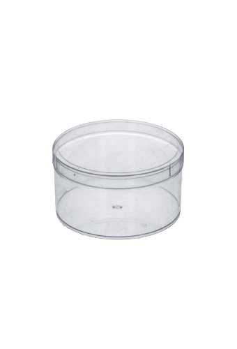 Rond transparant doosje d98 x h49mm verpakt 280stuks